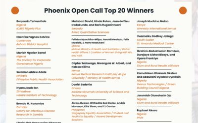 Announcing the Phoenix Open Call Top 20 Winners: Voices Shaping the Future of HIV Service Sustainability
